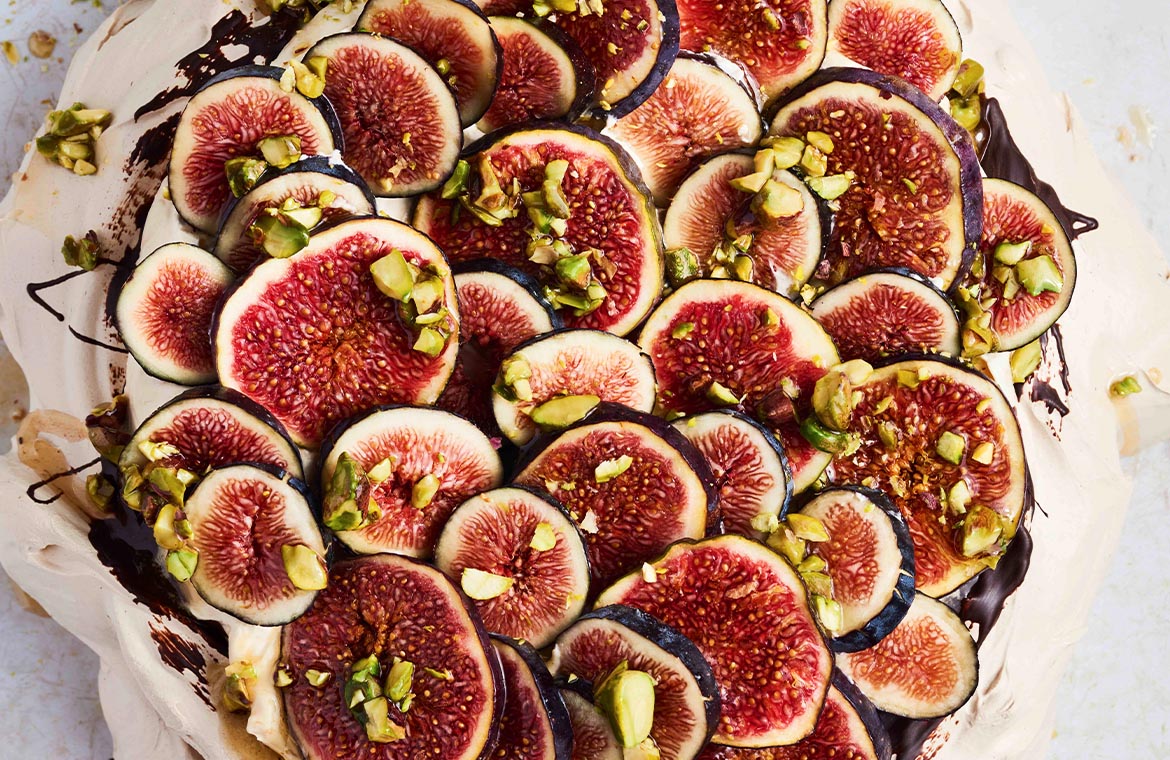 Ottolenghi & Goh's Cinnamon Pavlova, Praline Cream And Fresh Figs