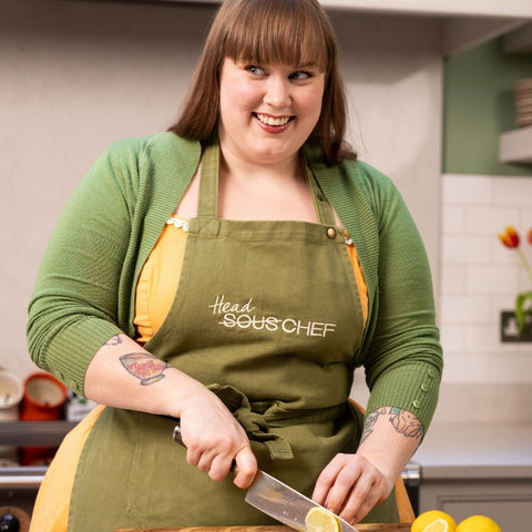 Sous Chef Head Chef Green Denim Apron