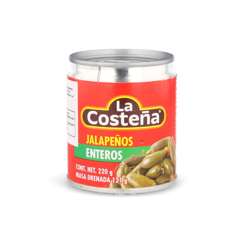La Costena Whole Green Jalapeno Peppers, 220g