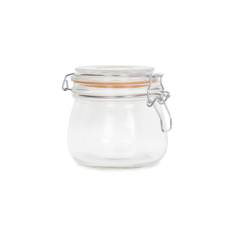 Glass Clip Top Preserving Jar