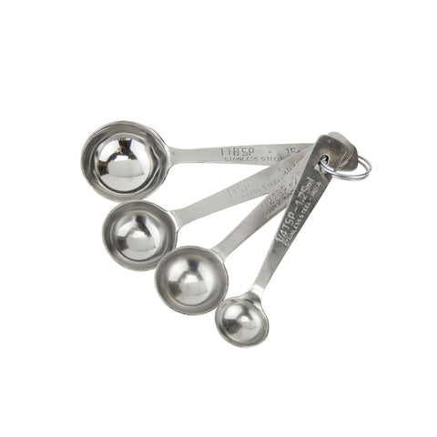 Set of 4 Stainless Steel Measuring Spoons