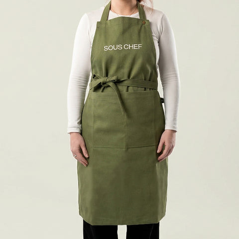 Sous Chef Green Denim Apron
