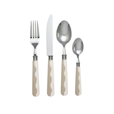 Addison Ross 16 Piece Cappuccino Wave Cutlery Set