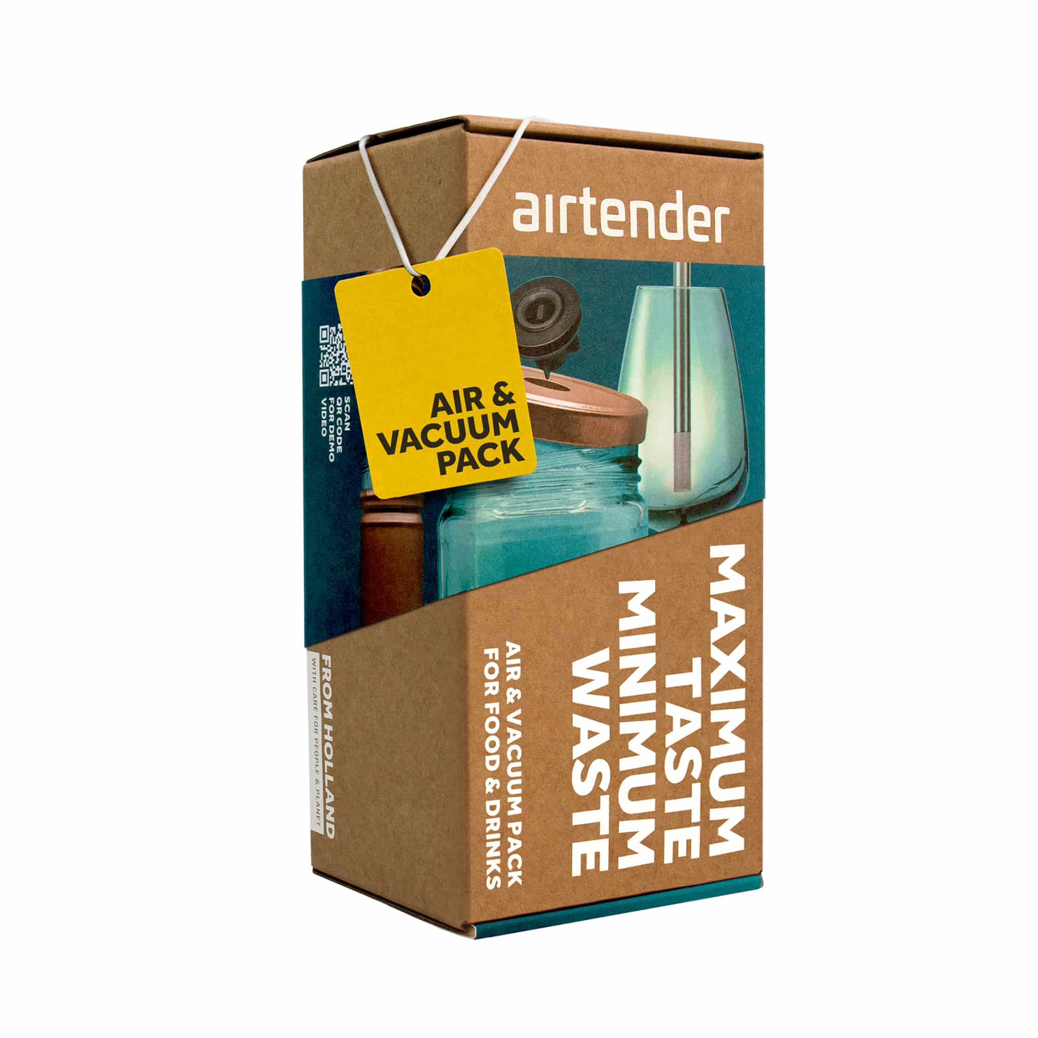 Airtender Vacuum & Aerator Set for Food & Wine