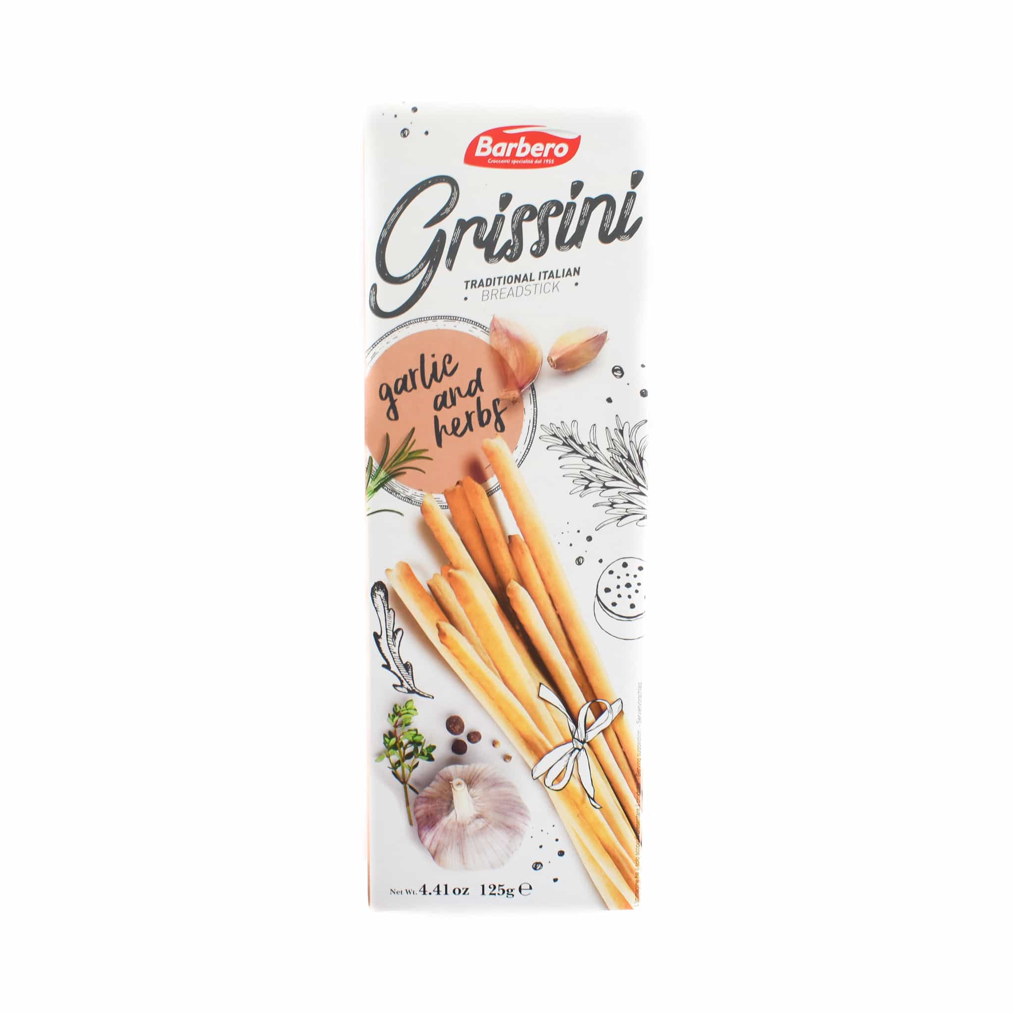 Gualino Garlic & Herbs Breadsticks, 125g