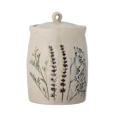 Bea Floral Jar with Lid, 12cm