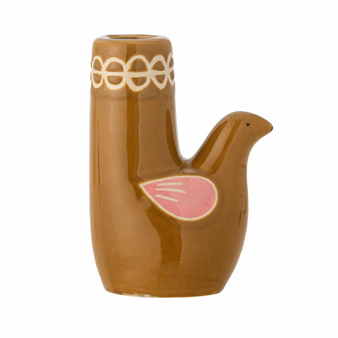 Trudy Brown Bird Candle Holder