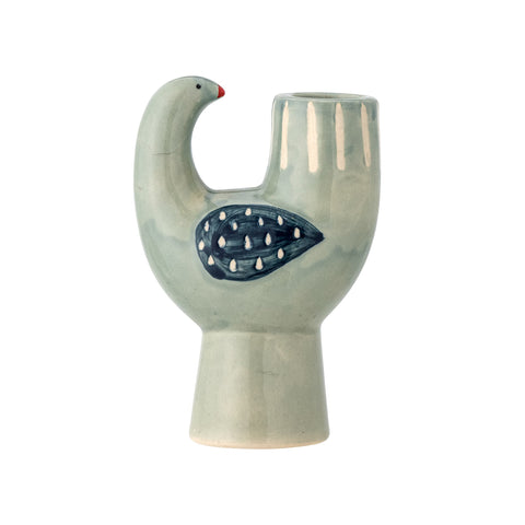 Trudy Blue Bird Candle Holder