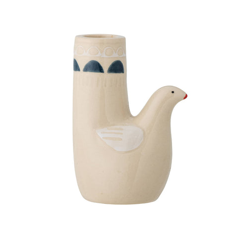 Trudy White Bird Candle Holder