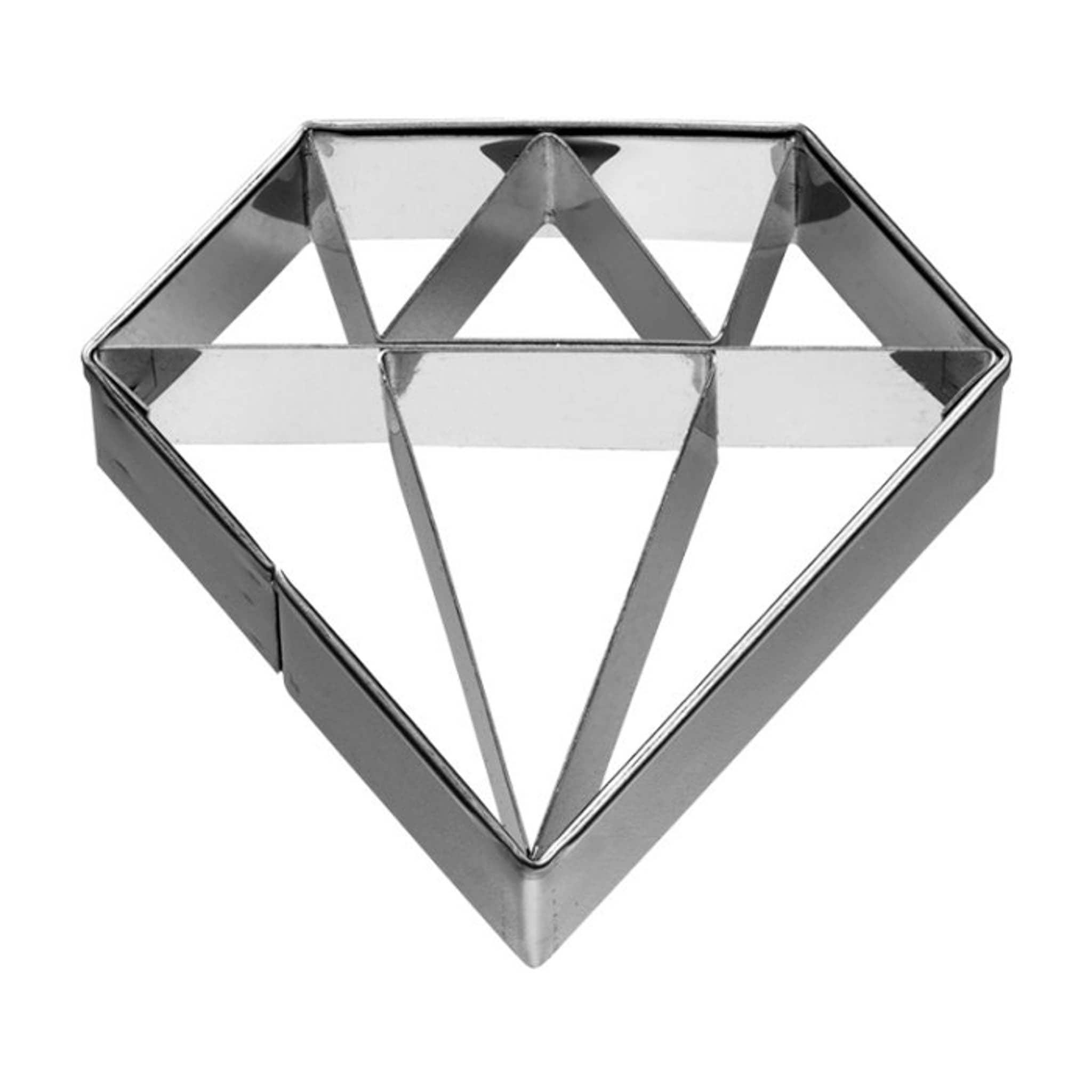 Stainless Steel Diamond Cookie Cutter, 6cm