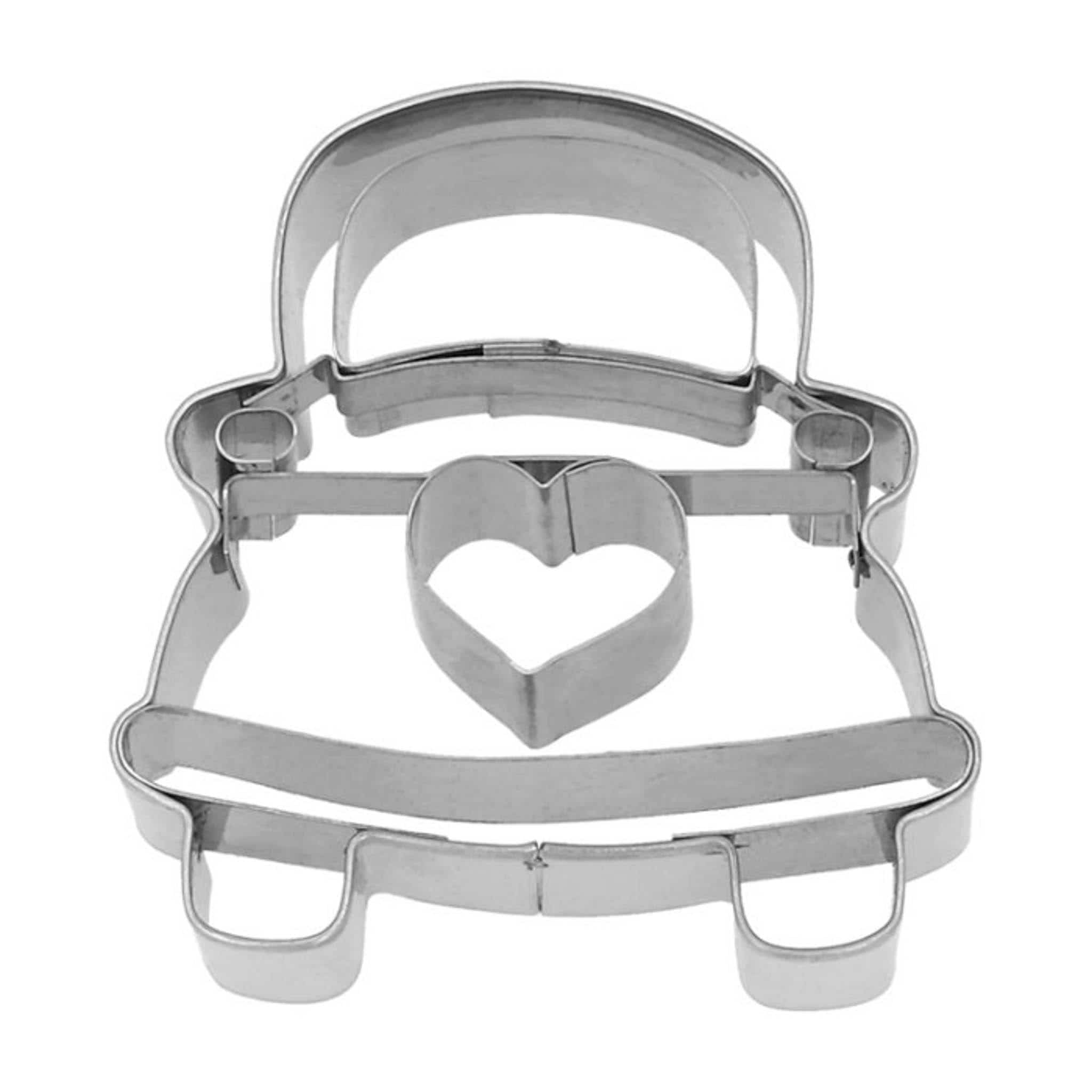 Stainless Steel Wedding Car Cookie Cutter, 6cm
