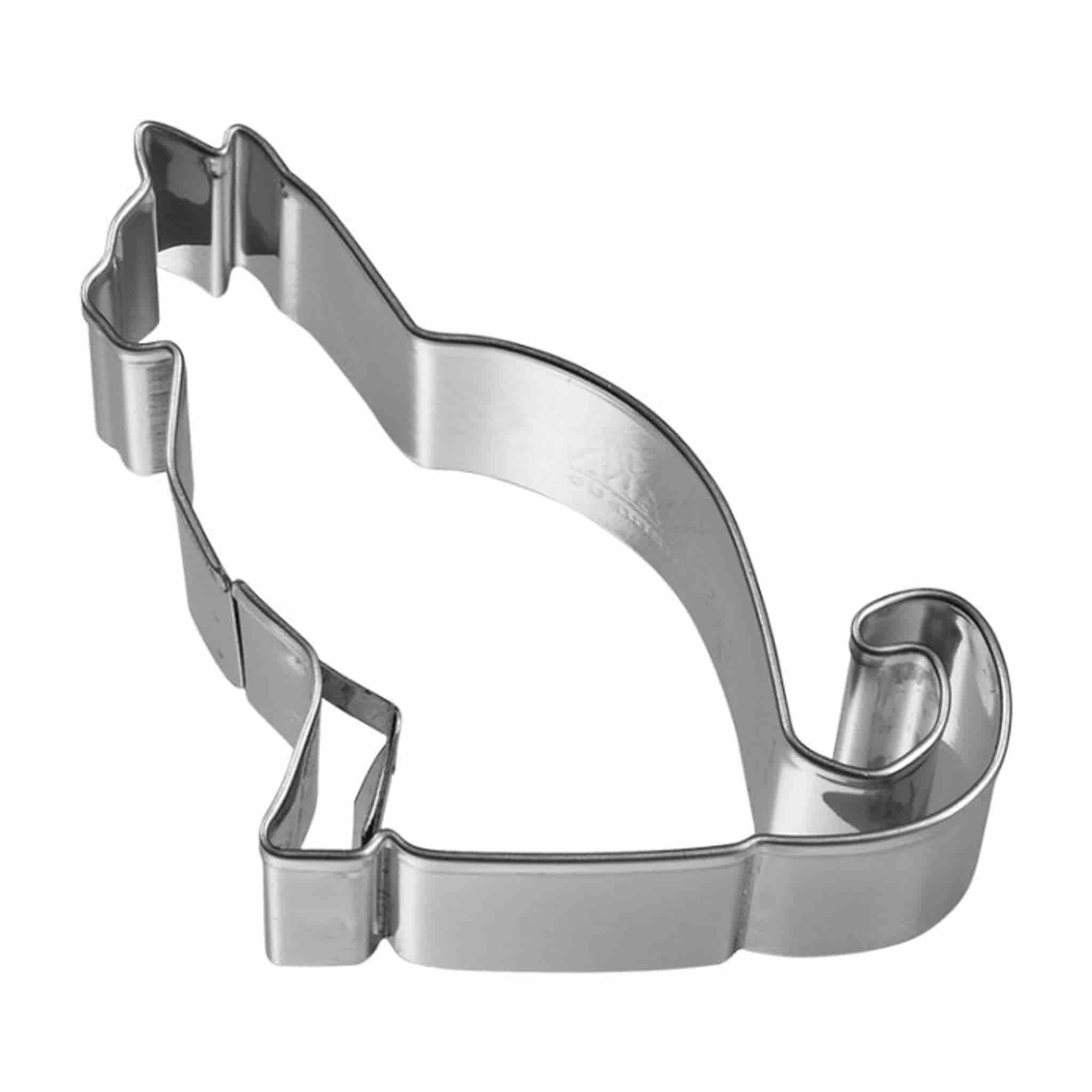 Stainless Steel House Cat Cookie Cutter, 6cm