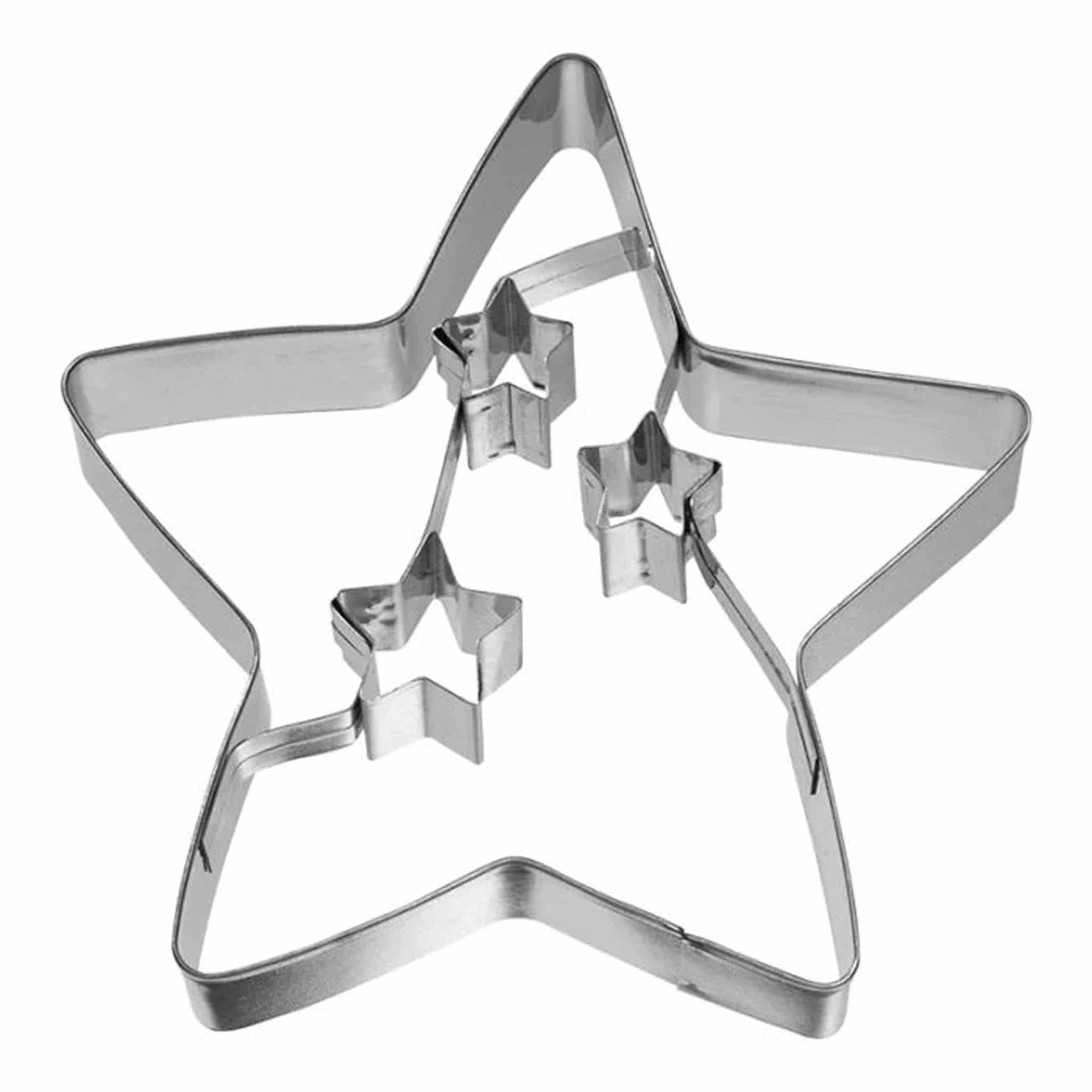 Stainless Steel Christmas Star Cookie Cutter, 10.5cm