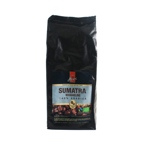 Cafes Henri Sumatra Mandheling Organic Whole Coffee Beans