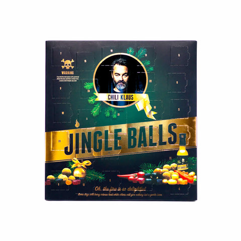 Chili Klaus Jingle Balls Chilli Sweets Advent Calendar Black & Gold, 420g