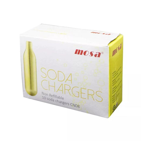 Mosa Box of 10 Carbon Dioxide Soda Chargers