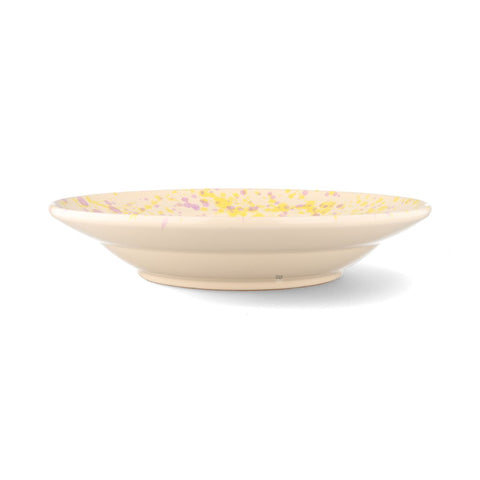 Puglia Lilac and Yellow Splatter Pasta Bowl, 29cm