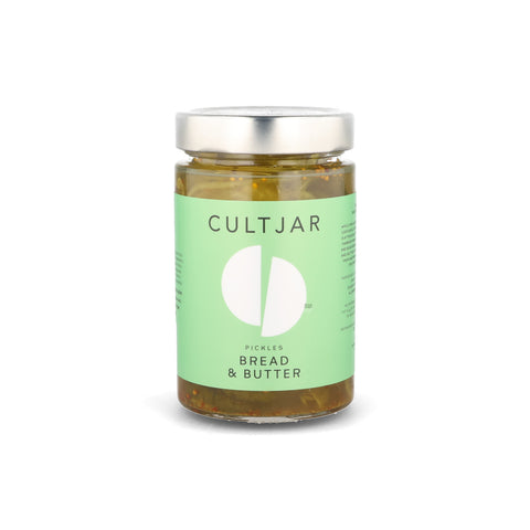 Cultjar Bread & Butter Pickle - Sweet & Sour Cucumbers, 370g