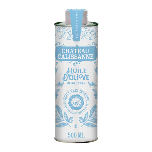 Chateau Calissanne Green Fruity Extra Virgin Olive Oil in Blue Tin, 500ml