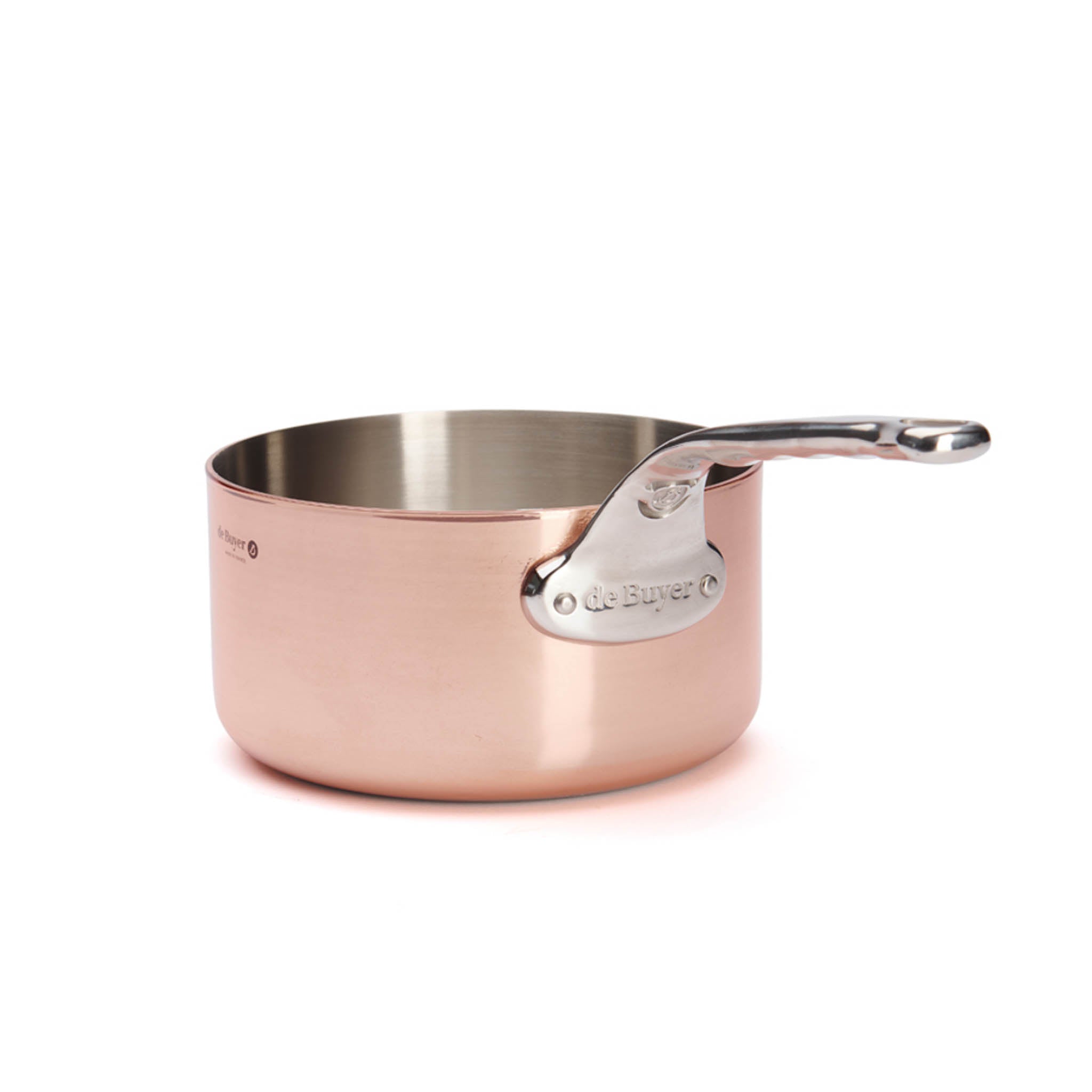 De Buyer Prima Matera Copper Saucepan with Stainless Steel Handle