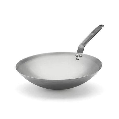 De Buyer Carbone Plus Round Based Wok, 35cm