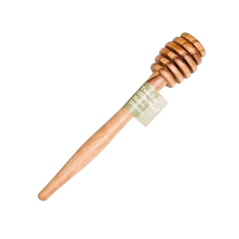 Tunisian Olive Wood Honey Drizzler, 15cm