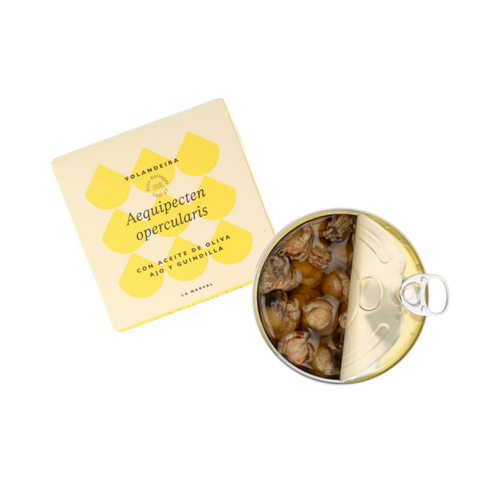 La Narval Premium Small Galician Scallops in Olive Oil with Garlic & Chilli, 120g