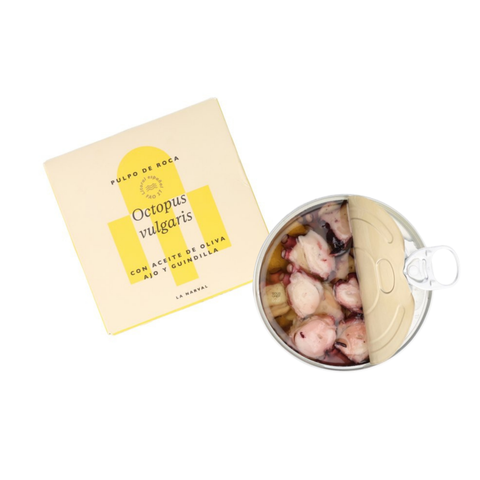 La Narval Premium Galician Octopus in Olive Oil with Garlic & Chilli, 120g