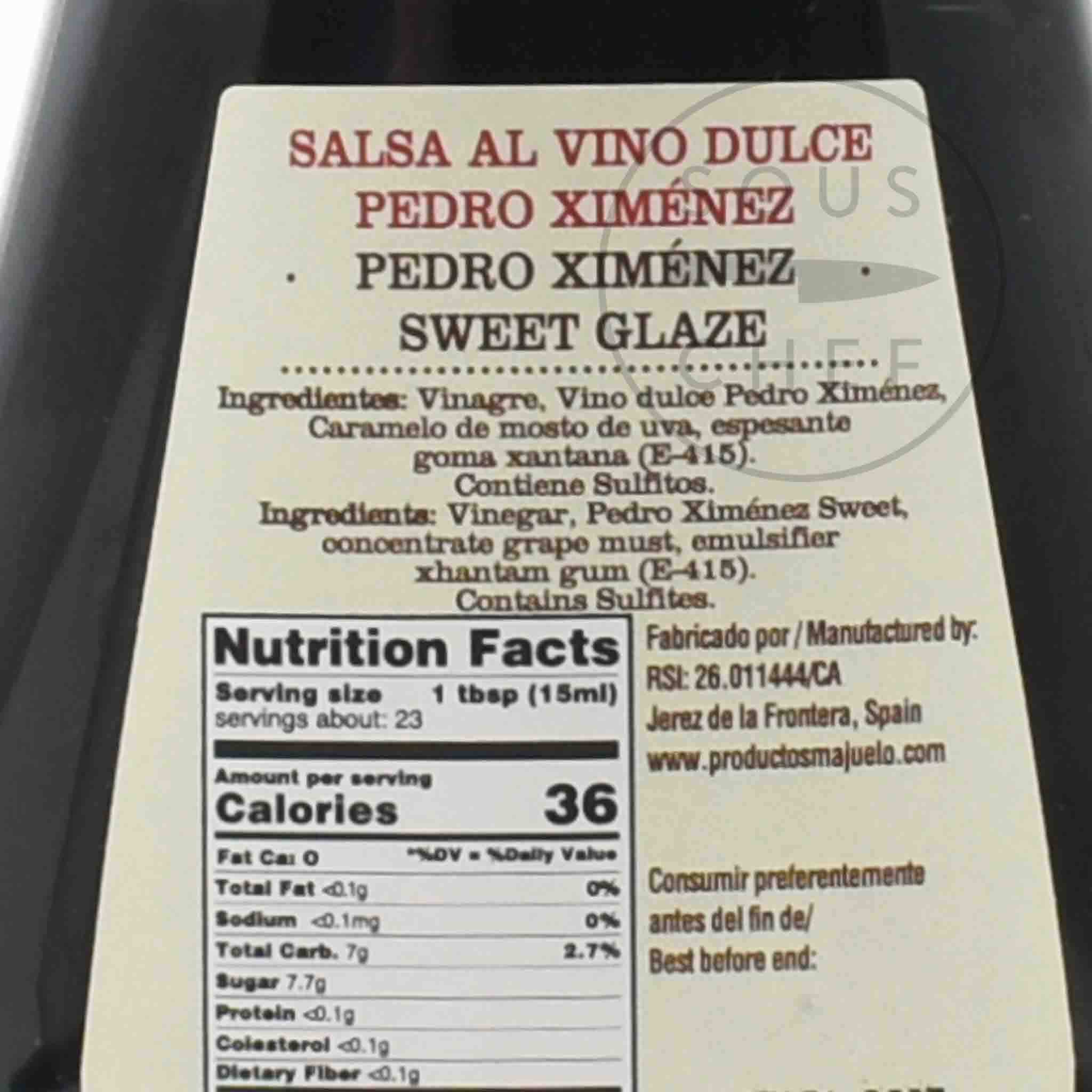 El Majuelo Pedro Ximenez Sherry Vinegar Glaze, 180ml