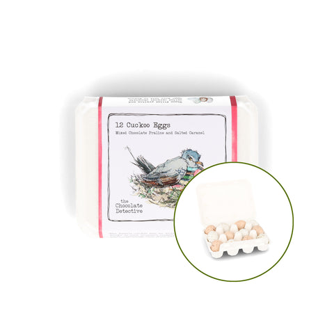 The Chocolate Detective 12 Cuckoo Chocolate Eggs, 150g