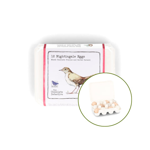 The Chocolate Detective 12 Nightingale Chocolate Eggs, 150g