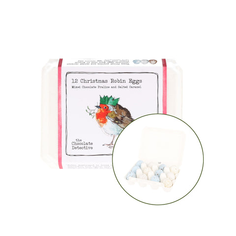 The Chocolate Detective 12 Christmas Robin Eggs, 150g