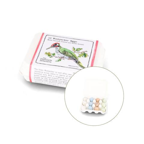 The Chocolate Detective 12 Woodpecker Eggs, 150g