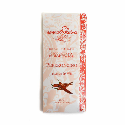 Donna Elvira Chilli Pepper PGI Modican Chocolate Bar, 70g