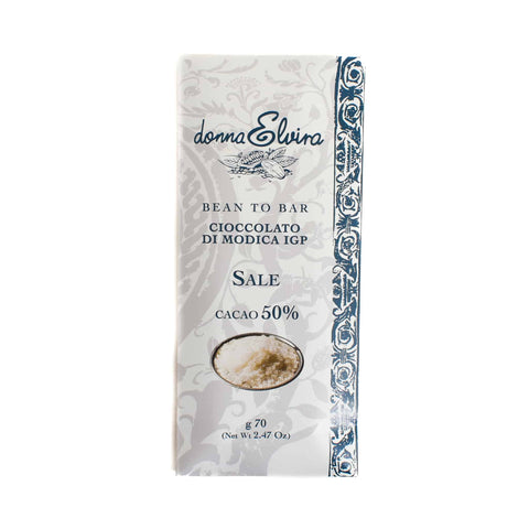 Donna Elvira Salt PGI Modican Chocolate Bar, 70g