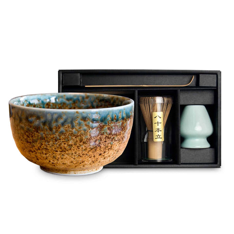 Chouseki Matcha Bowl & Whisk Set