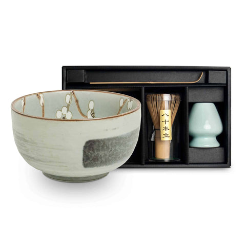 Sakura Blossom Matcha Bowl & Whisk Set