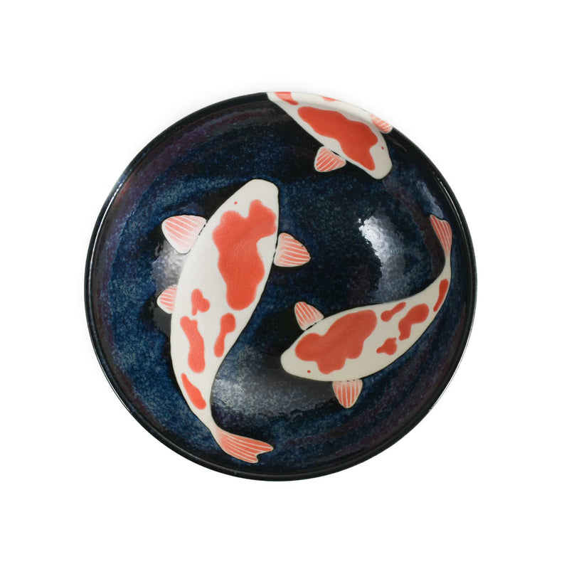 Nishikigoi Shallow Noodle Bowl, 23cm