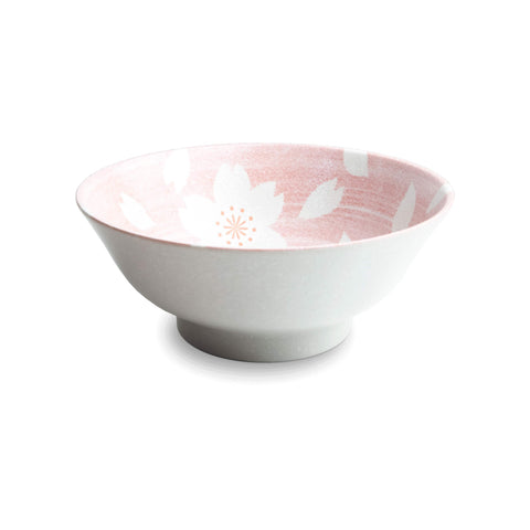 Pink & White Rabbit Ramen Bowl, 21cm