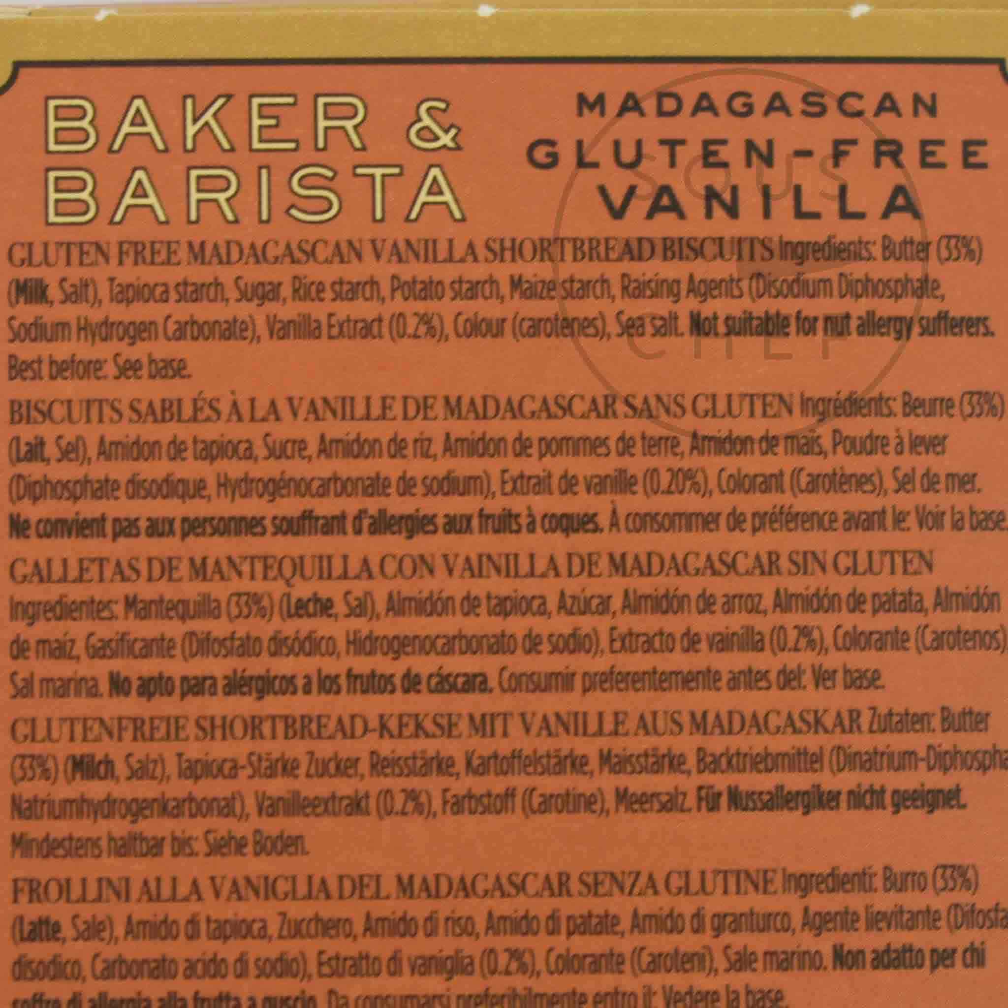 Madagascan Gluten Free Vanilla Biscuits, 120g