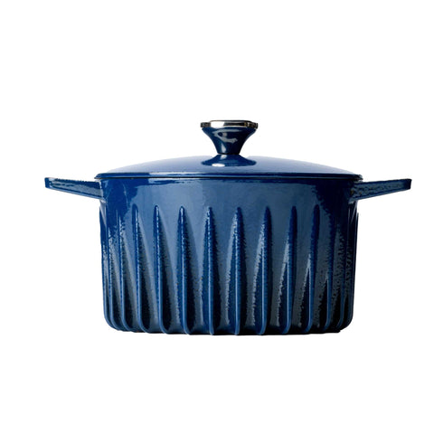 FIREUP Blue Cast Iron Dutch Oven, 26cm