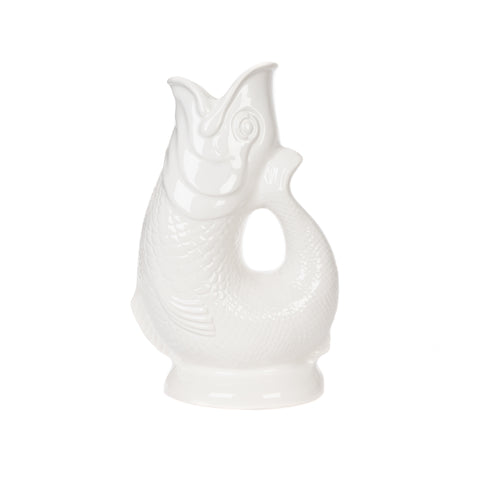 Gurgly Gluggle Jug Cotton White