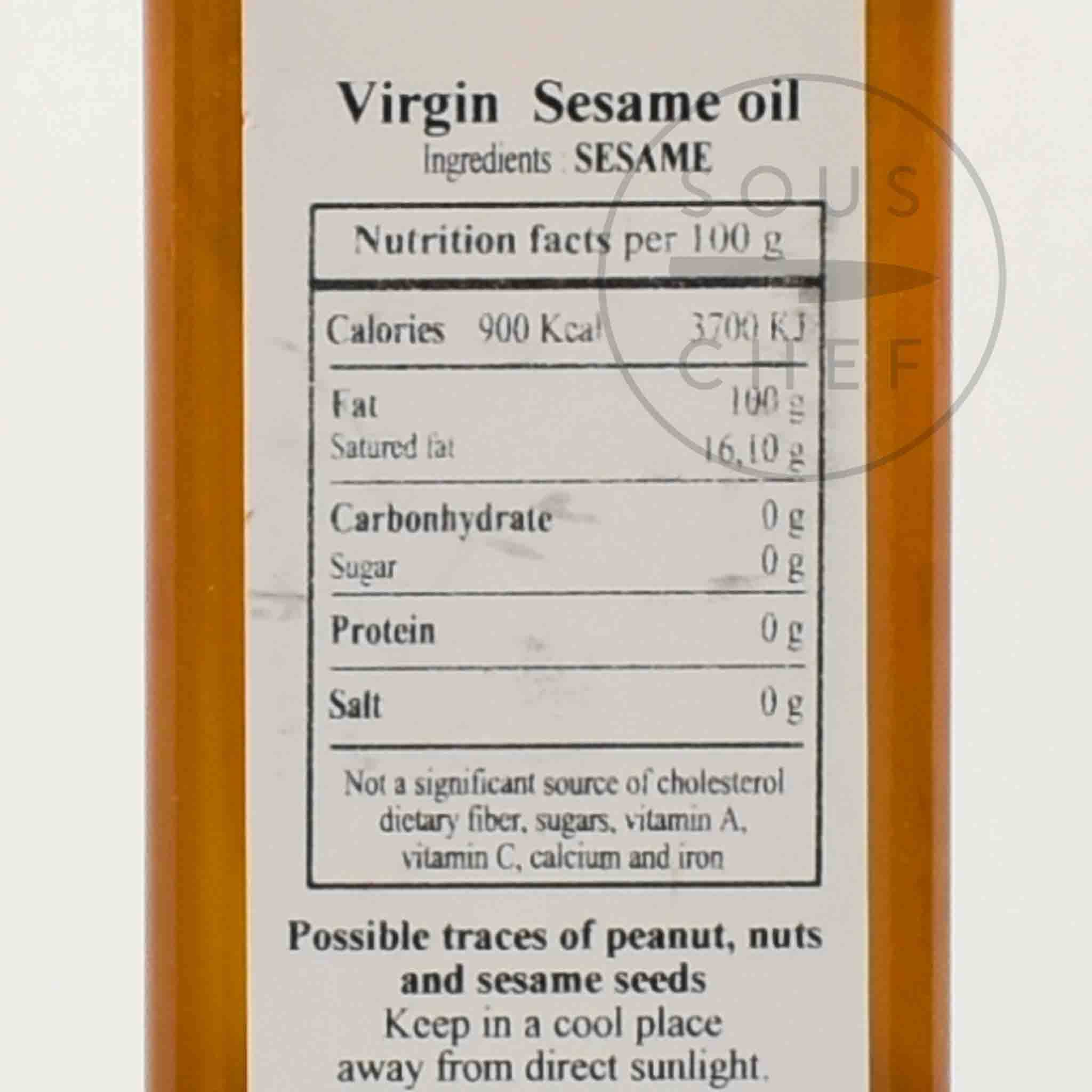 Huilerie Beaujolaise Virgin Toasted Sesame Oil, 250ml
