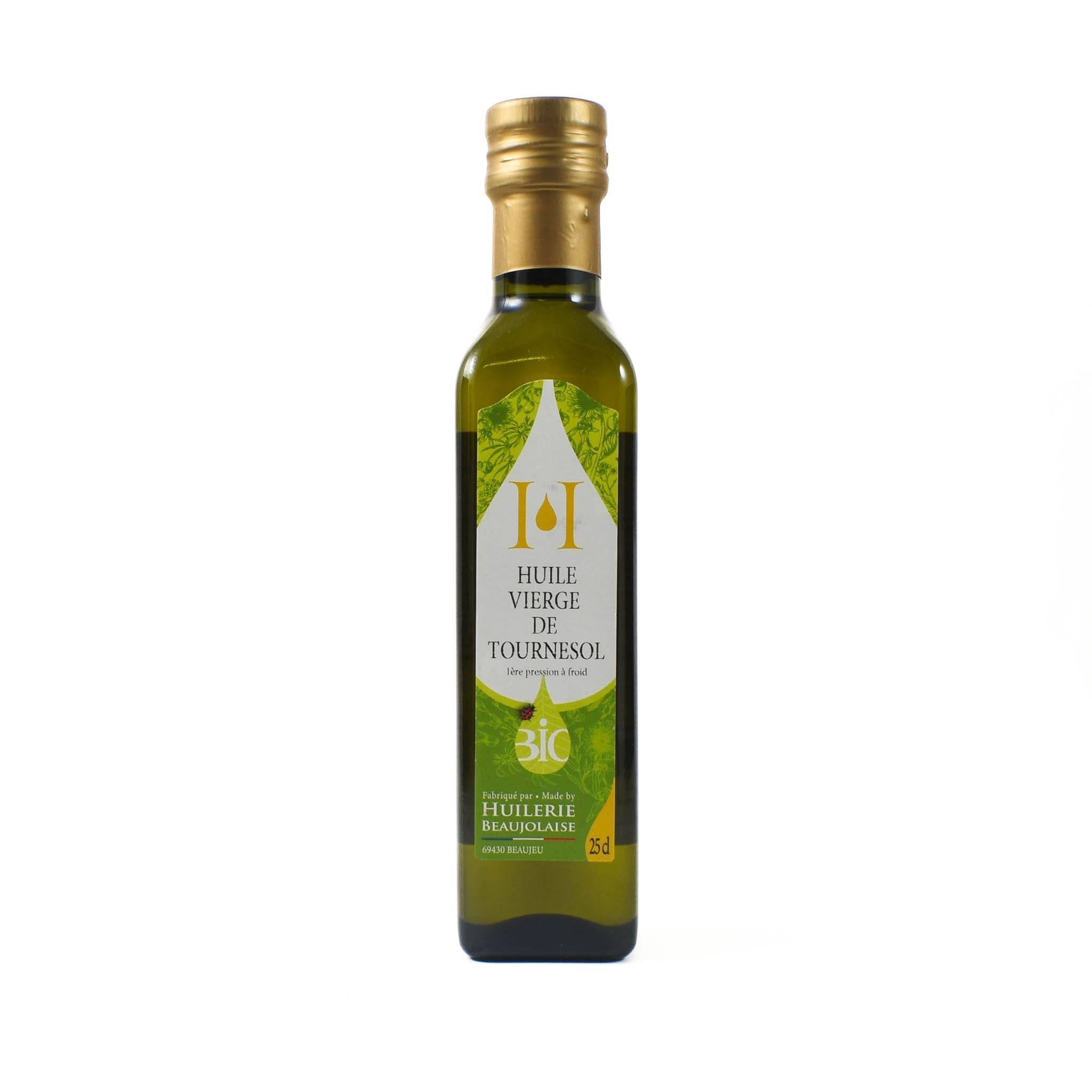 Huilerie Beaujolaise 1st Cold Pressed Organic Sunflower Oil, 250ml
