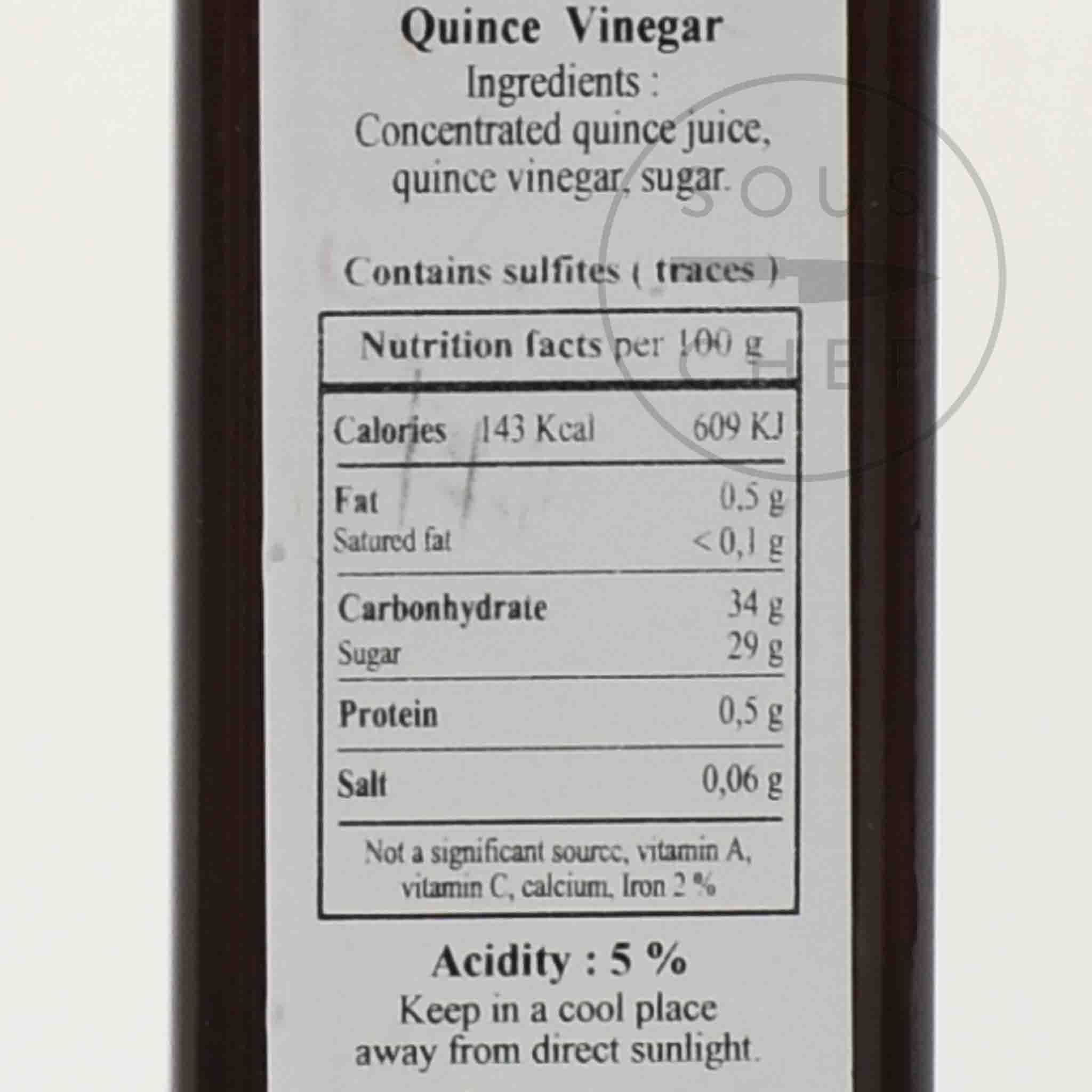 Huilerie Beaujolaise Quince Vinegar, 250ml