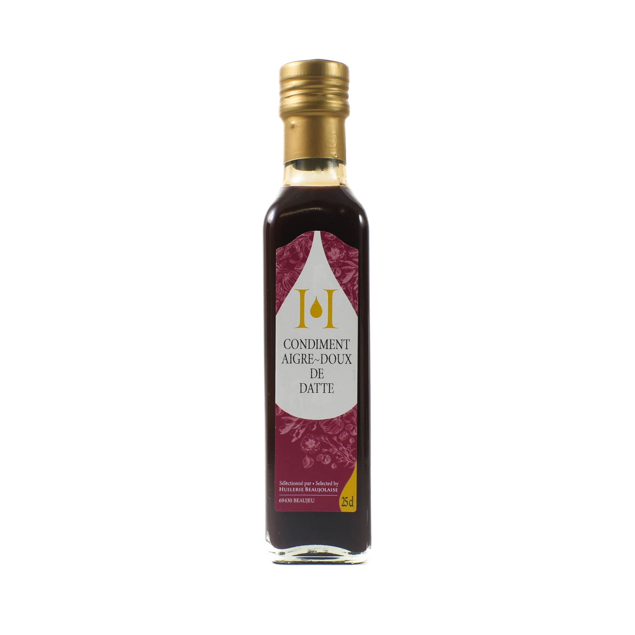 Huilerie Beaujolaise Sweet & Sour Date Vinegar, 250ml