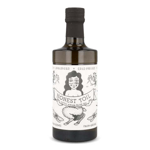 Honest Toil Extra Virgin Greek Olive Oil in Dark Bottle, 500ml