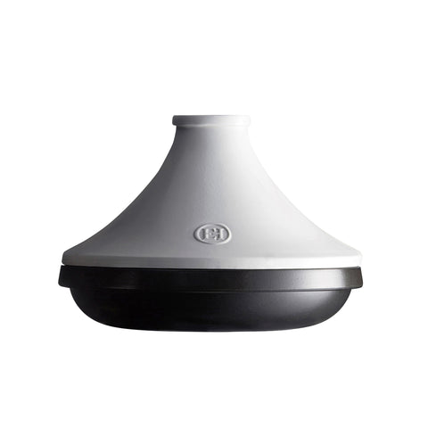Emile Henry Delight Black & White Ceramic Induction Tagine