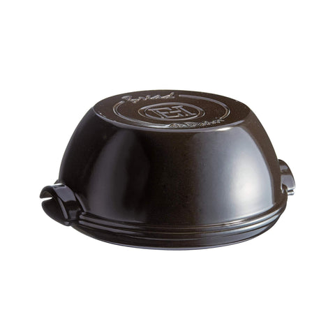 Emile Henry Black Round Bread Baker, 32.5cm