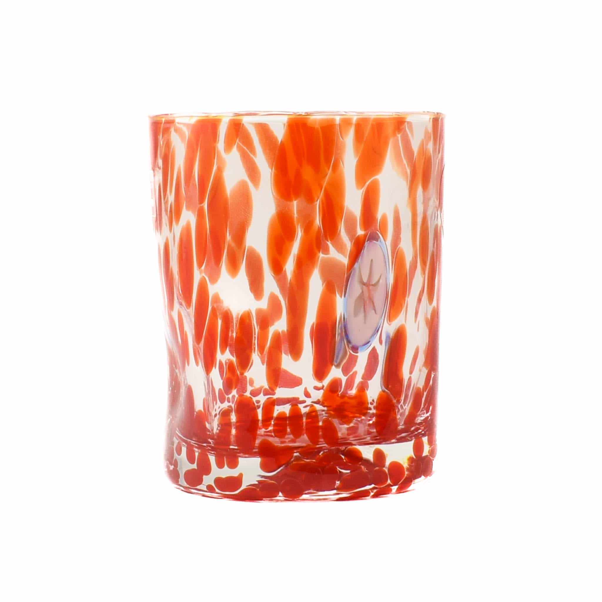 Murano Glass Tumbler, Orange